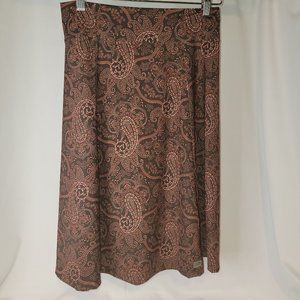 Melika skirt maroon paisley - NWOT - Women's size Small